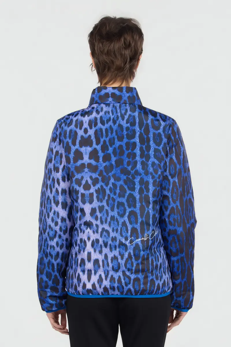 Roberto Cavalli Bomber in Leopard Print | Thumbnail 3 Roberto Cavalli Bomber in Leopard Print | Thumbnail 3