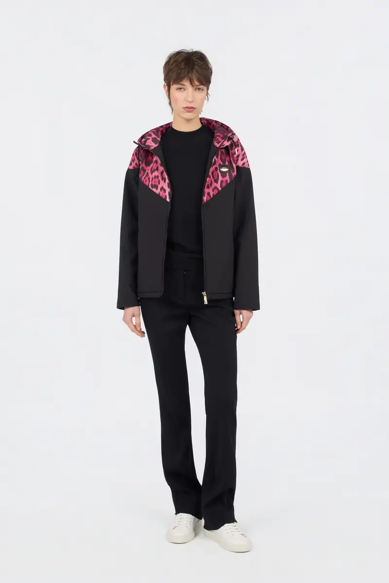 Roberto Cavalli Hooded Bomber Jacket in Leopard Print | Thumbnail 6