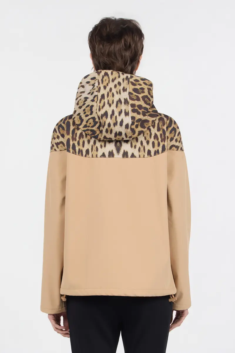 Roberto Cavalli Hooded Bomber Jacket in Leopard Print | Thumbnail 3