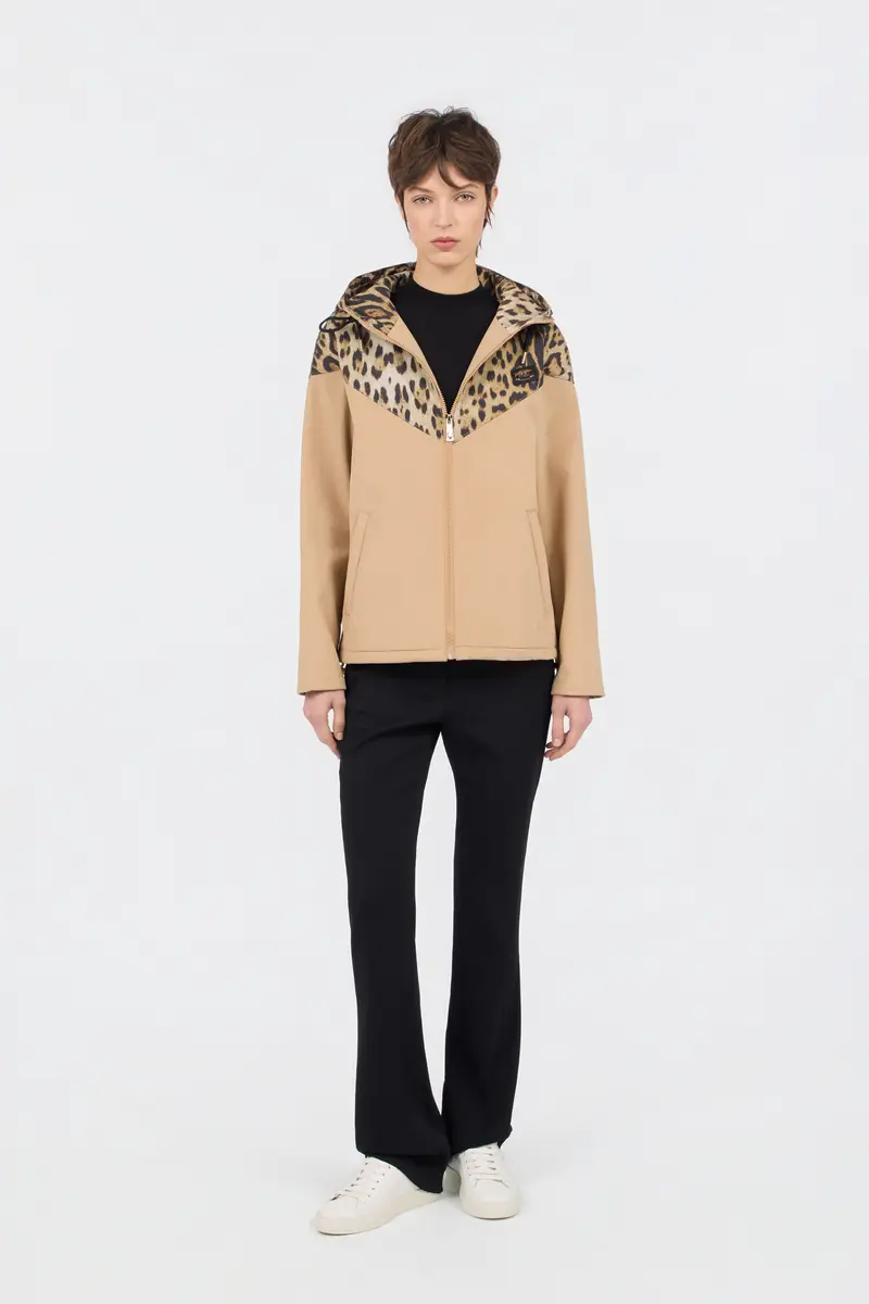 Roberto Cavalli Hooded Bomber Jacket in Leopard Print | Thumbnail 6