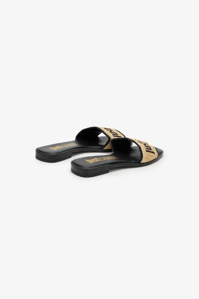 Roberto Cavalli Sandal with Logo Detail | Thumbnail 3 Roberto Cavalli Sandal with Logo Detail | Thumbnail 3