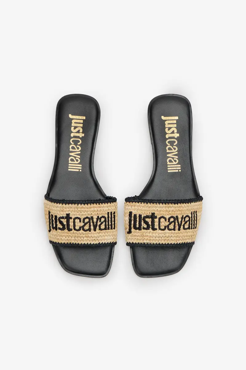 Roberto Cavalli Sandal with Logo Detail | Thumbnail 4 Roberto Cavalli Sandal with Logo Detail | Thumbnail 4