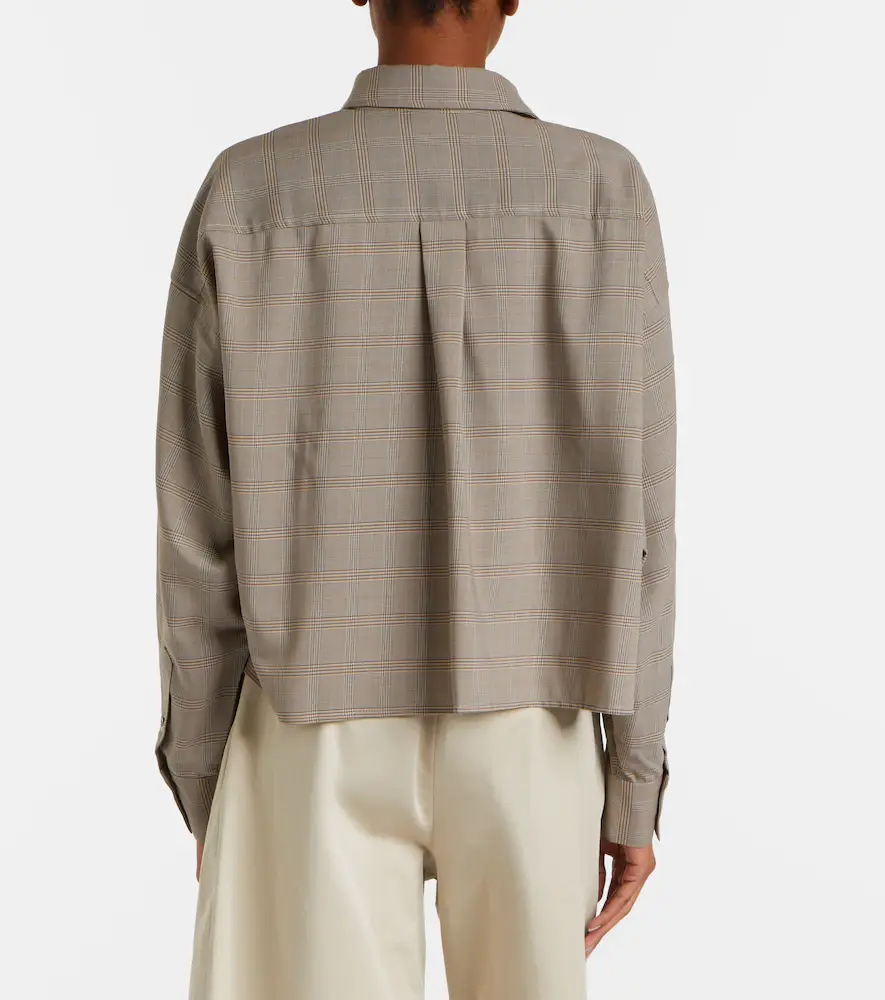 The Frankie Shop Arlen plaid wool-blend shirt | Thumbnail 2 The Frankie Shop Arlen plaid wool-blend shirt | Thumbnail 2