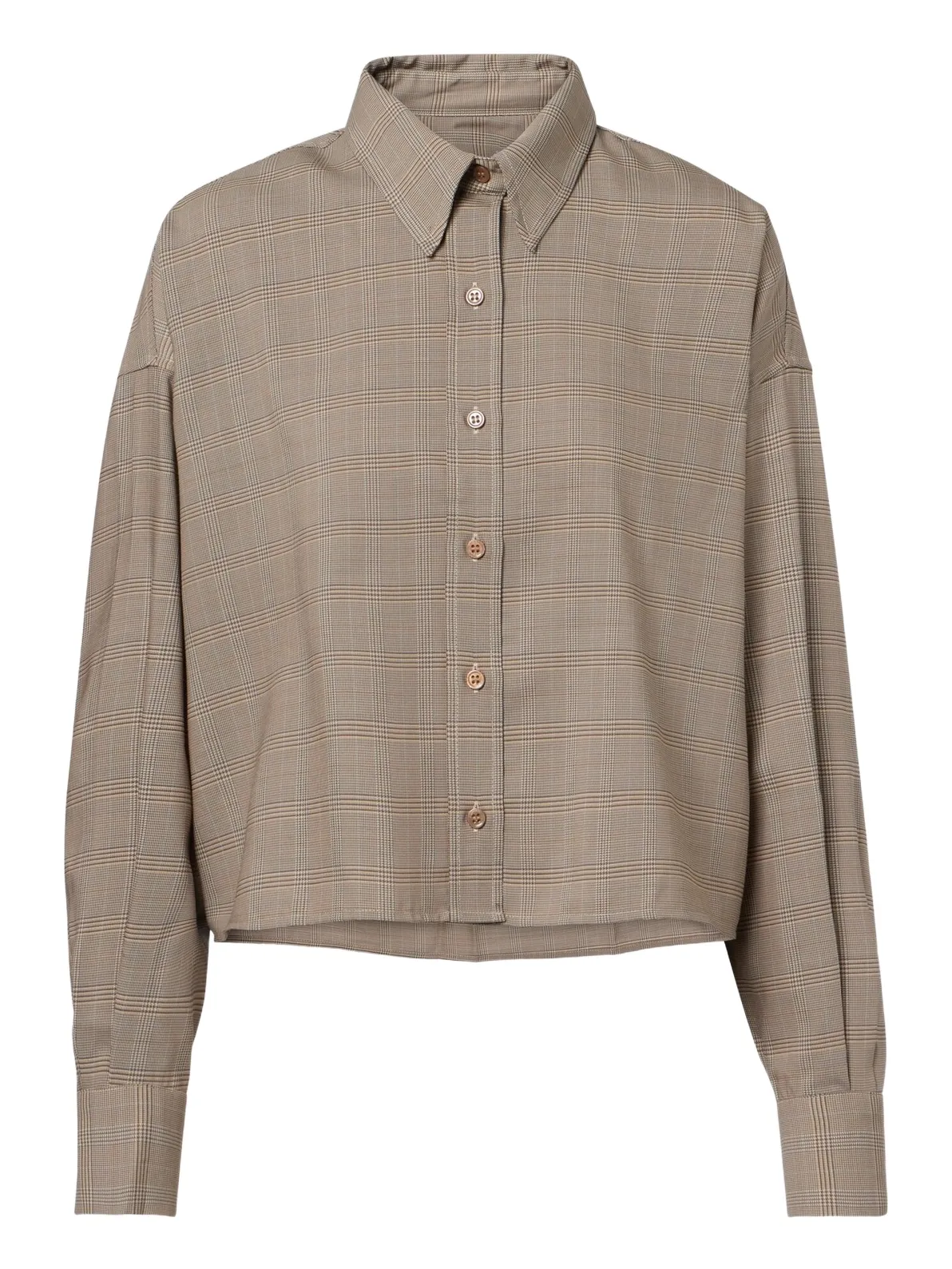 Arlen plaid wool-blend shirt