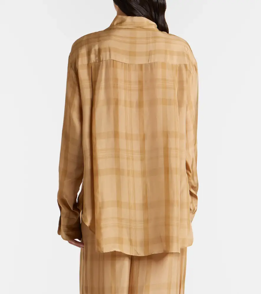 The Frankie Shop Peri checked twill shirt | Thumbnail 5 The Frankie Shop Peri checked twill shirt | Thumbnail 5