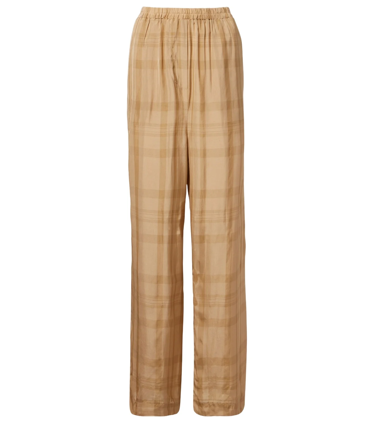 Baxter checked twill wide-leg pants Baxter checked twill wide-leg pants