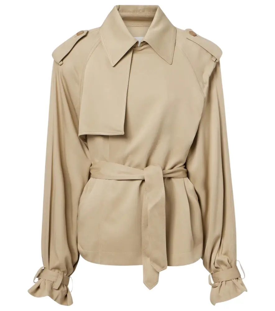 The Frankie Shop Elva twill trench coat | Image 1 The Frankie Shop Elva twill trench coat | Image 1