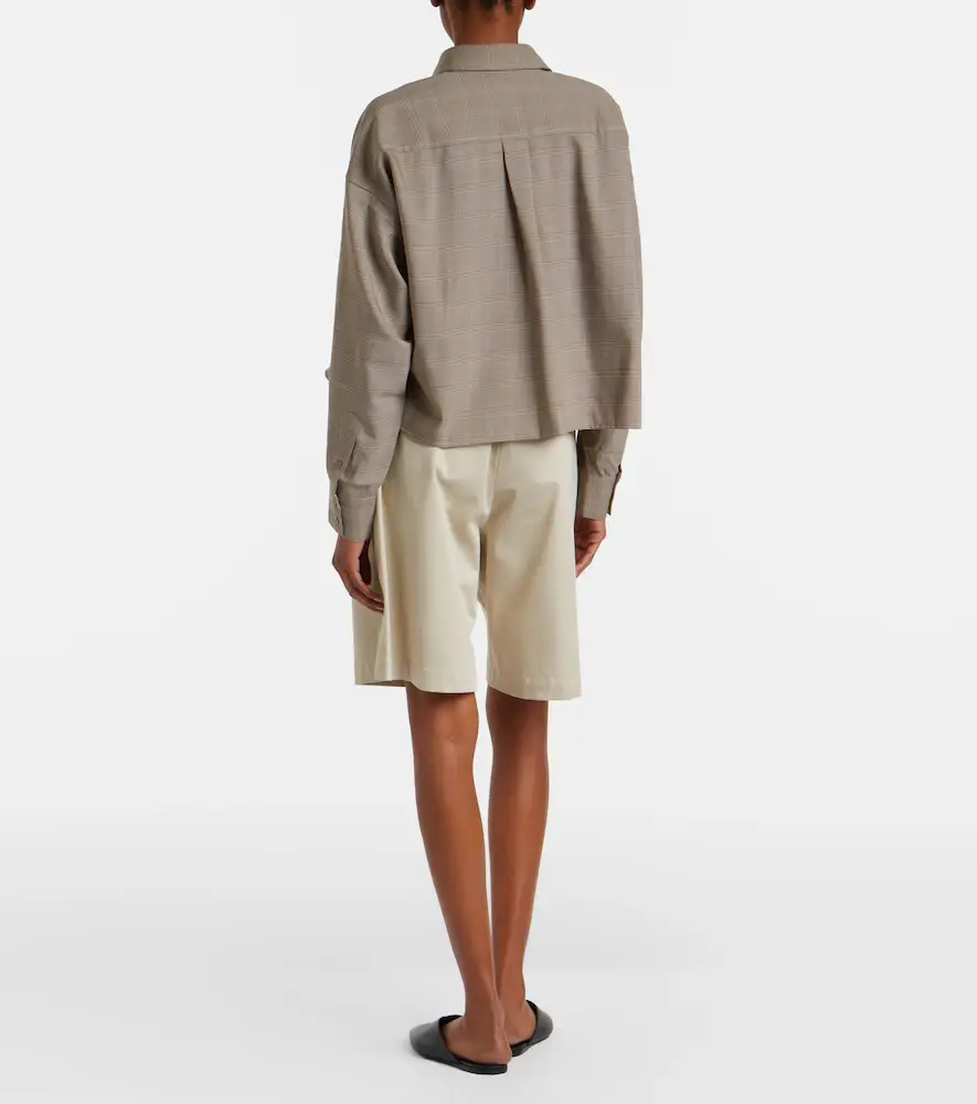 The Frankie Shop Marfa pleated cotton Bermuda shorts | Thumbnail 2