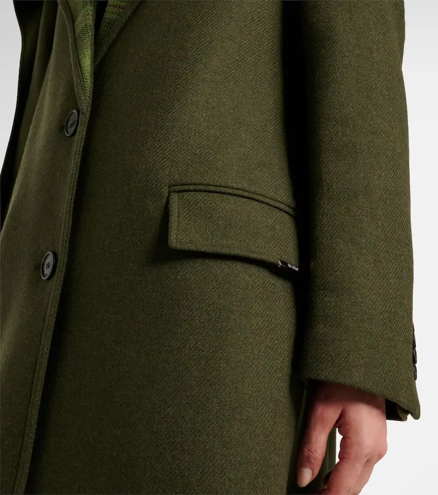 The Attico Scarf-detail wool-blend coat | Thumbnail 3 The Attico Scarf-detail wool-blend coat | Thumbnail 3