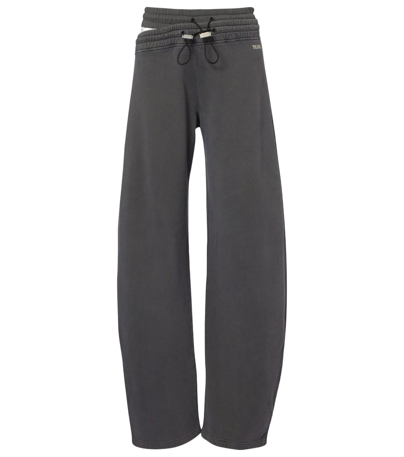 Cotton jersey barrel-leg sweatpants Cotton jersey barrel-leg sweatpants