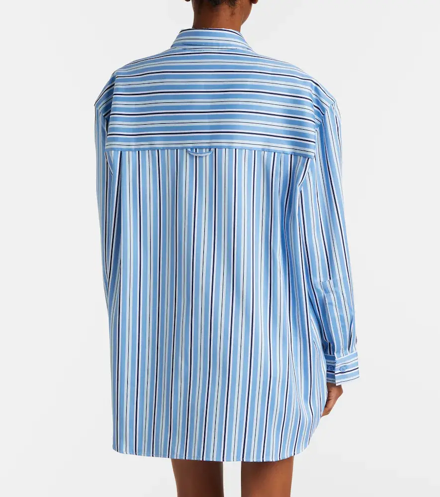 The Frankie Shop Oana striped cotton-blend shirt | Thumbnail 3 The Frankie Shop Oana striped cotton-blend shirt | Thumbnail 3