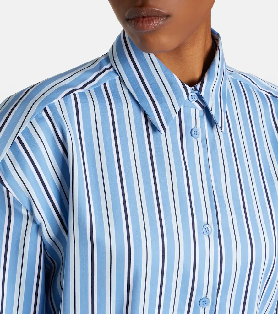 The Frankie Shop Oana striped cotton-blend shirt | Thumbnail 6 The Frankie Shop Oana striped cotton-blend shirt | Thumbnail 6