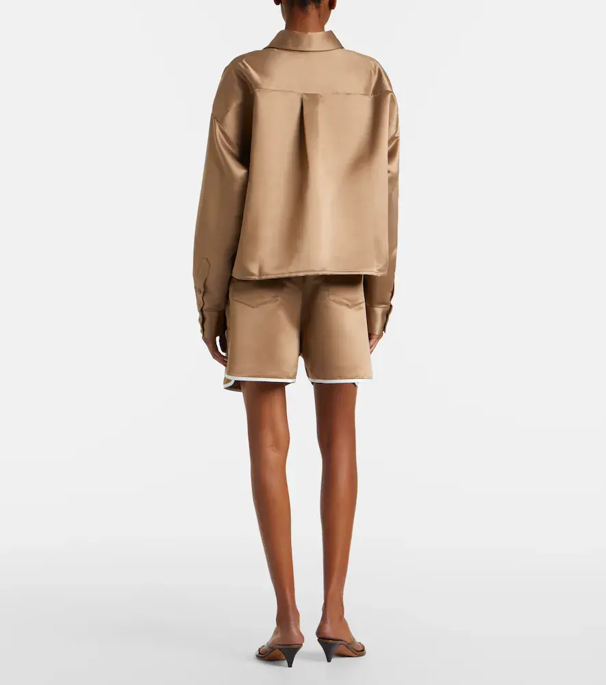 The Frankie Shop Adia satin shorts | Thumbnail 5