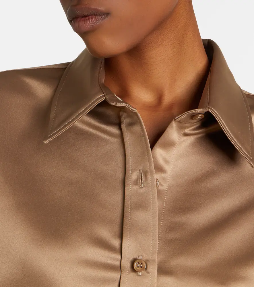 The Frankie Shop Arlen satin shirt | Thumbnail 3 The Frankie Shop Arlen satin shirt | Thumbnail 3