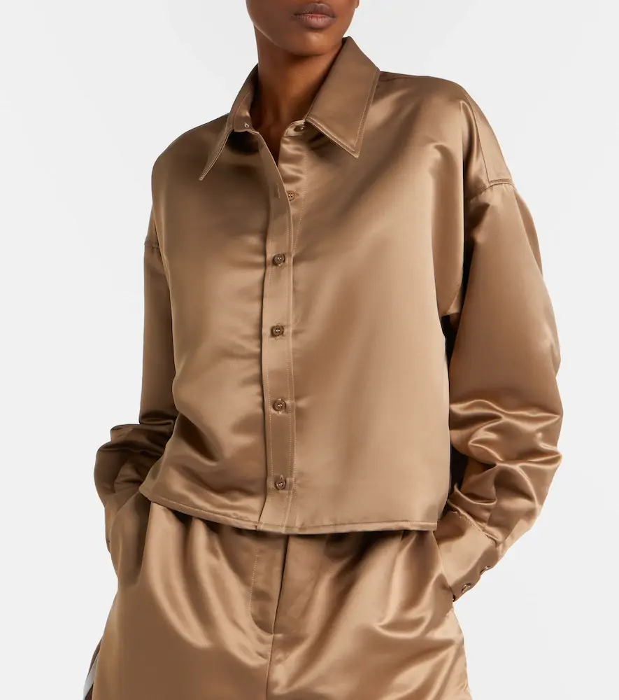 The Frankie Shop Arlen satin shirt | Thumbnail 4 The Frankie Shop Arlen satin shirt | Thumbnail 4
