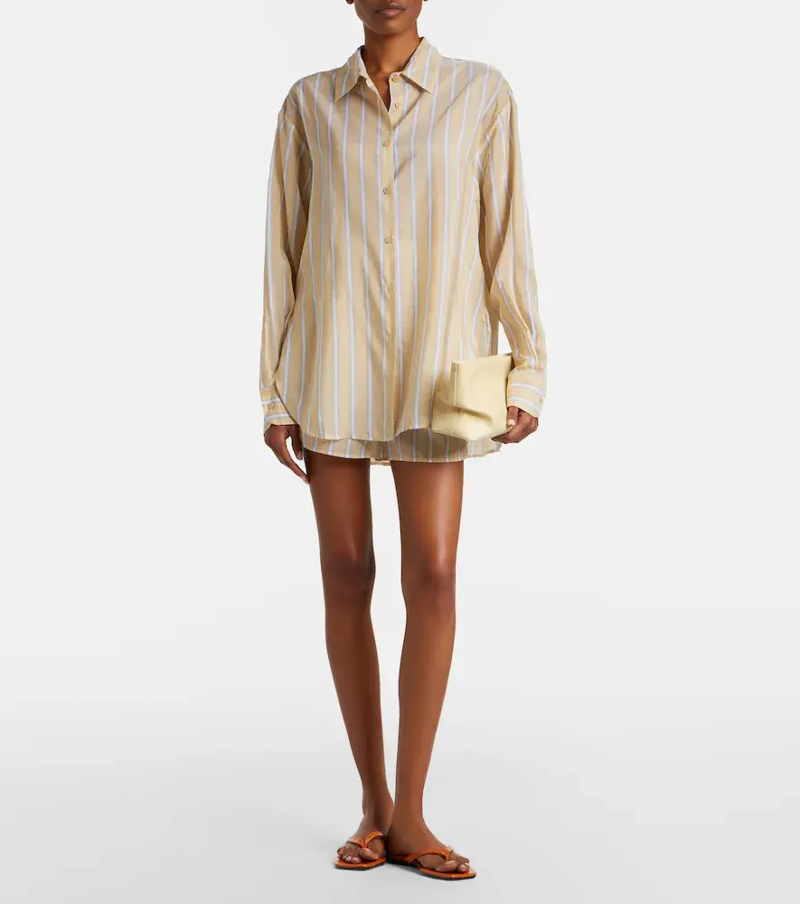 The Frankie Shop Peri striped twill shirt | Thumbnail 6 The Frankie Shop Peri striped twill shirt | Thumbnail 6