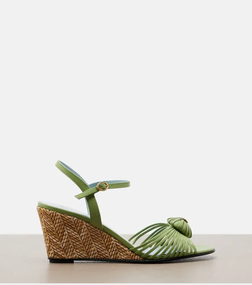 Valentino Garavani Caur Royal leather wedge sandals | Thumbnail 4 Valentino Garavani Caur Royal leather wedge sandals | Thumbnail 4