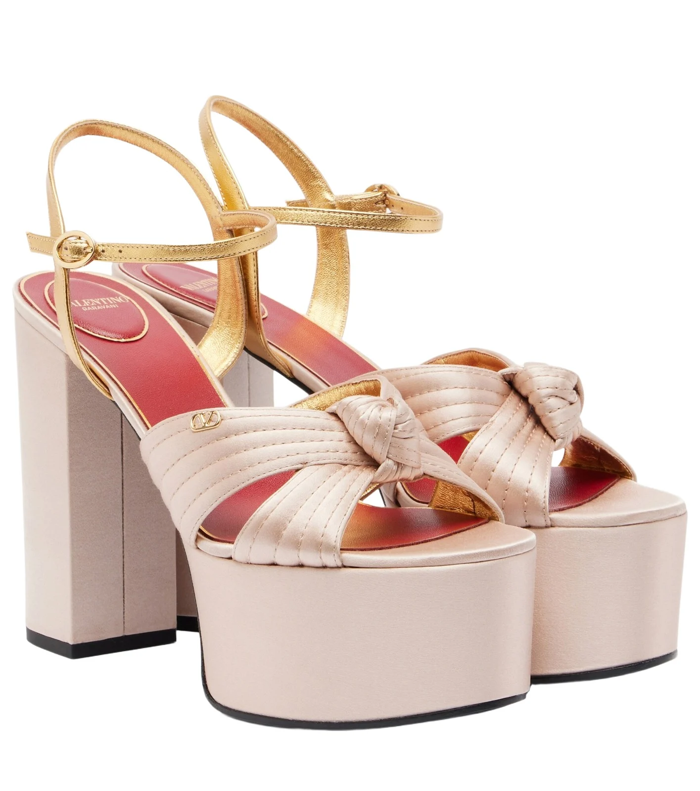 Valentino Garavani Crasher satin platform sandals