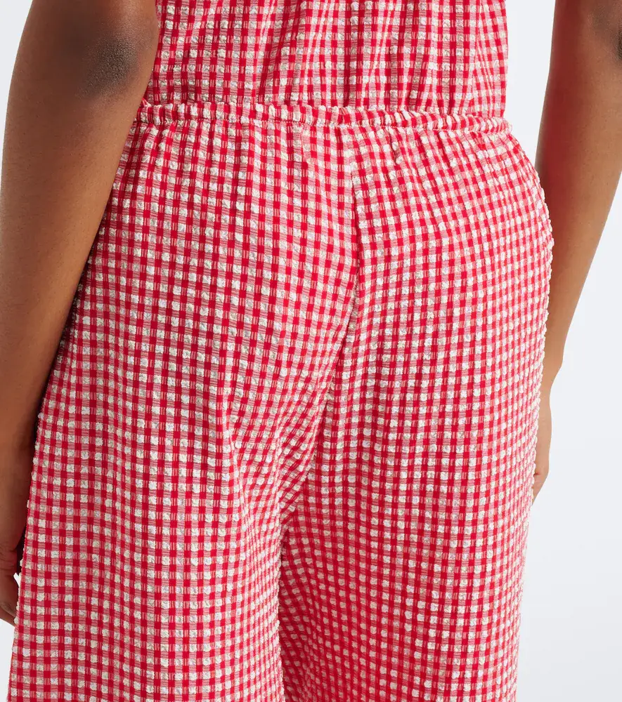 Montce Gingham seersucker wide-leg pants | Thumbnail 6