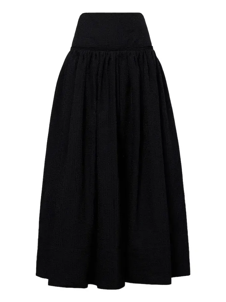 Alaïa Cotton-blend maxi skirt Alaïa Cotton-blend maxi skirt