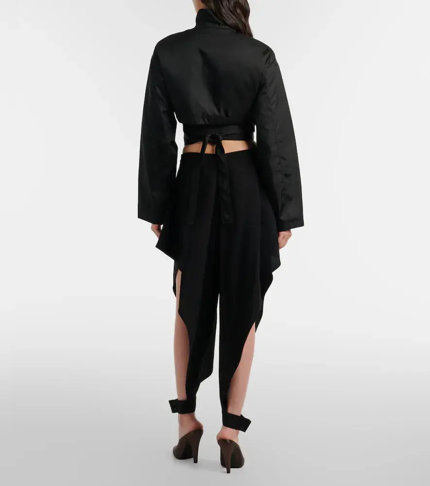 Alaïa Alaïa Cutout ruffled tapered pants | Thumbnail 5 Alaïa Alaïa Cutout ruffled tapered pants | Thumbnail 5