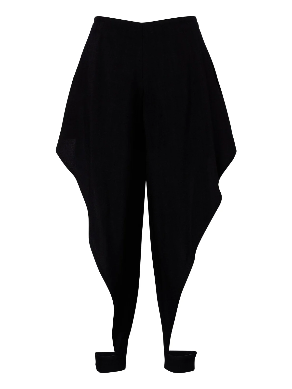Cutout ruffled tapered pants