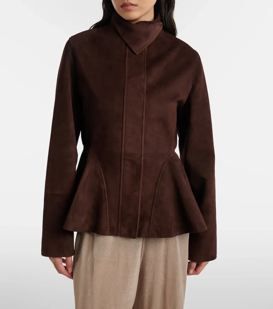 Alaïa Alaïa Peplum suede jacket | Thumbnail 3