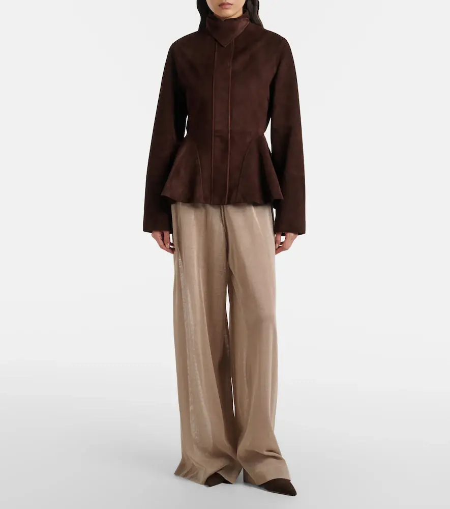 Alaïa Alaïa Peplum suede jacket | Thumbnail 5