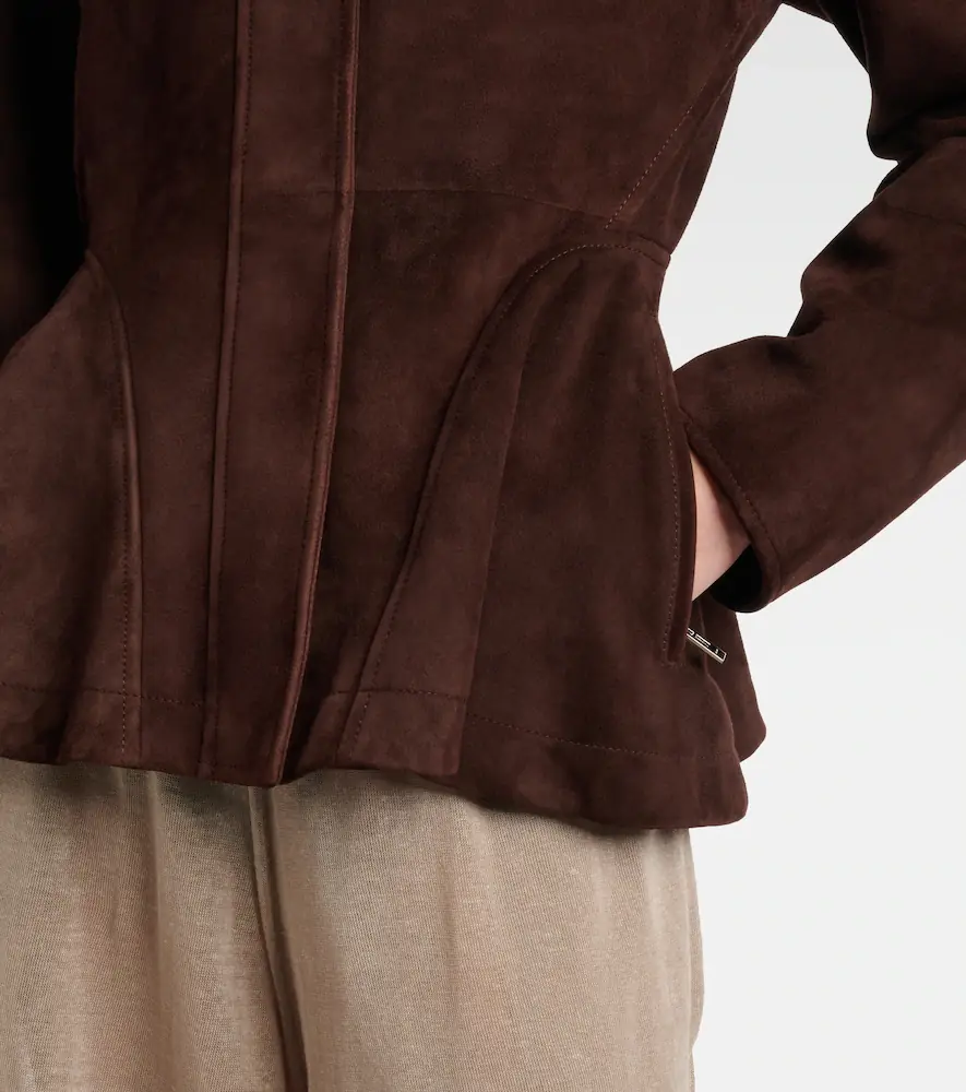 Alaïa Alaïa Peplum suede jacket | Thumbnail 7