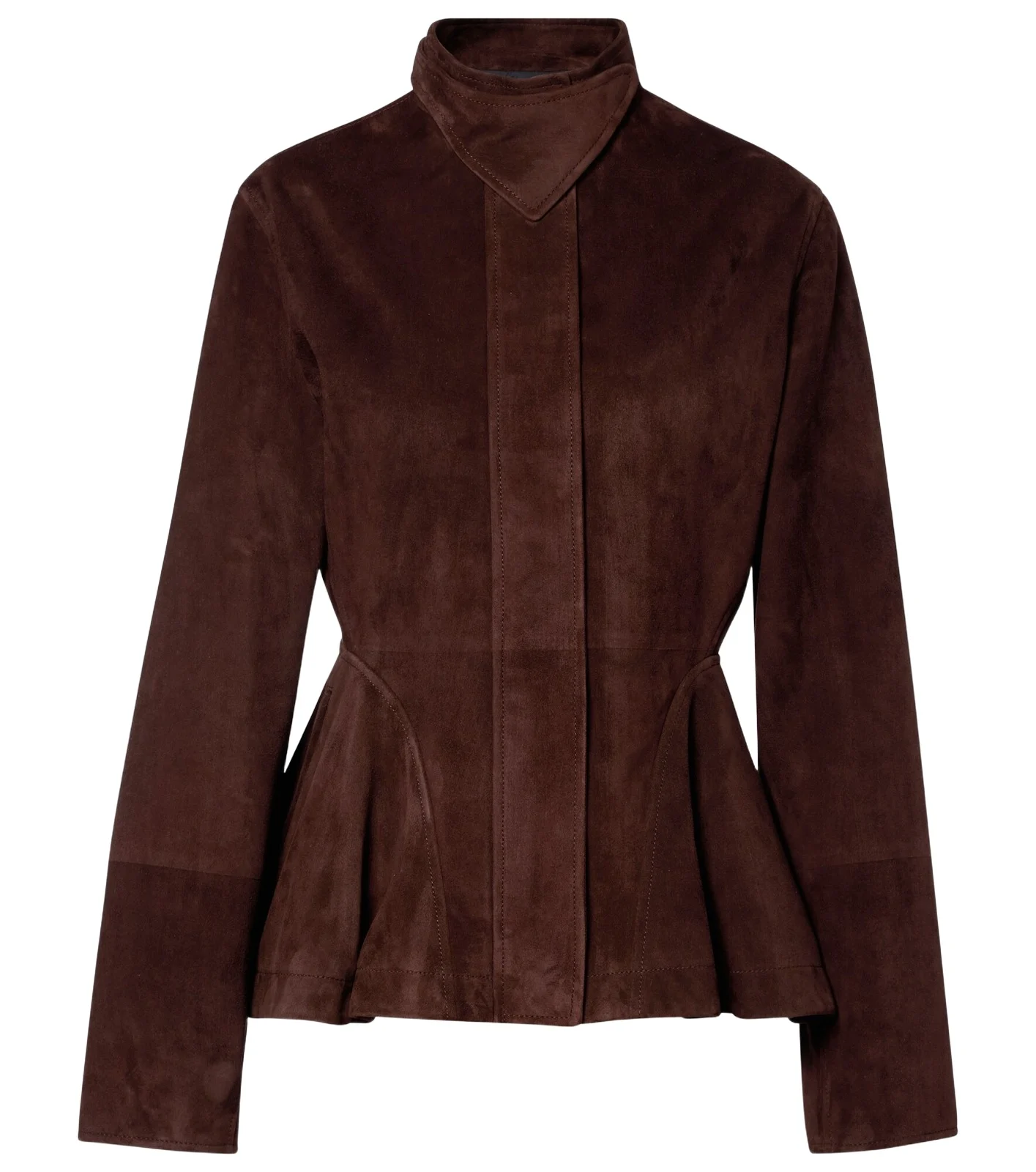 Alaïa Peplum suede jacket Alaïa Peplum suede jacket