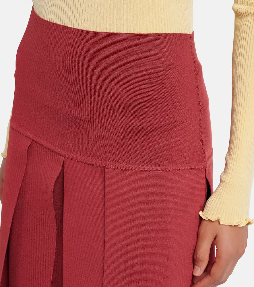 Alaïa Alaïa Pleated midi skirt | Thumbnail 4