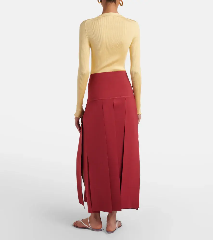 Alaïa Alaïa Pleated midi skirt | Thumbnail 5