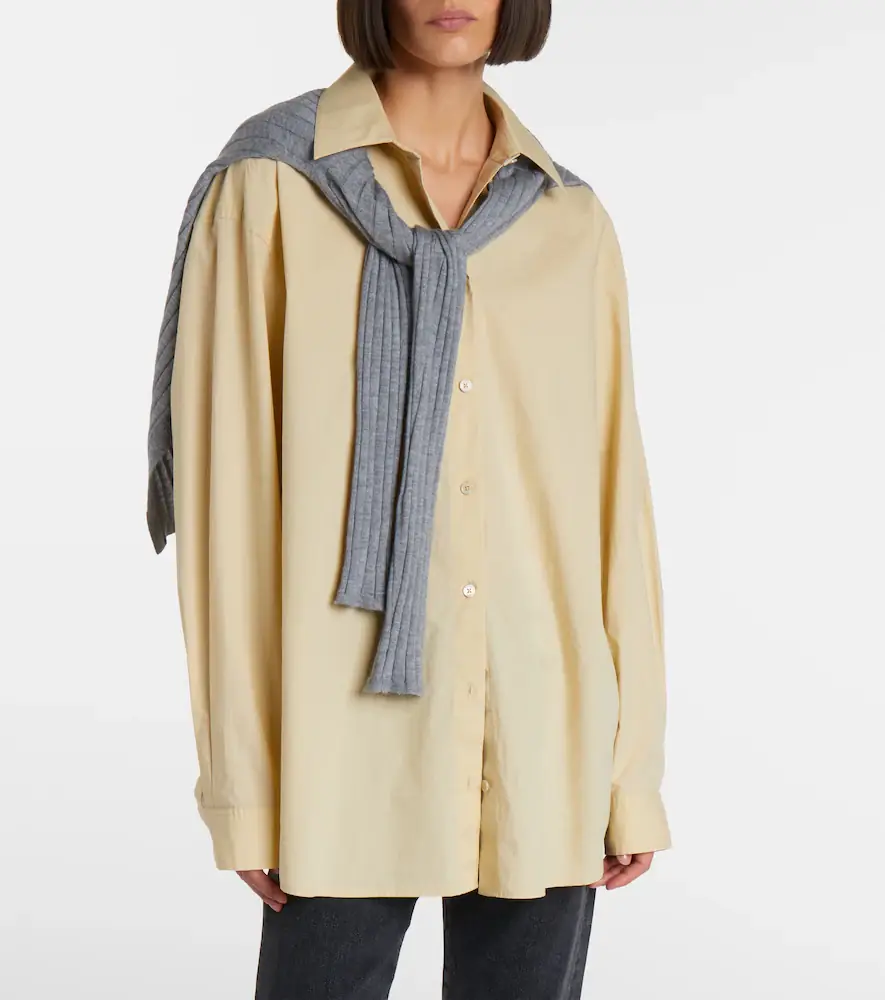 TOTEME Oversized cotton poplin shirt | Thumbnail 4 TOTEME Oversized cotton poplin shirt | Thumbnail 4