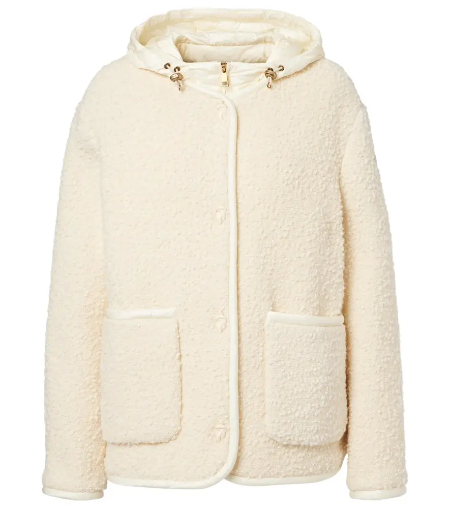 Moncler Hylesine wool and cotton-blend down jacket | Image 1 Moncler Hylesine wool and cotton-blend down jacket | Image 1