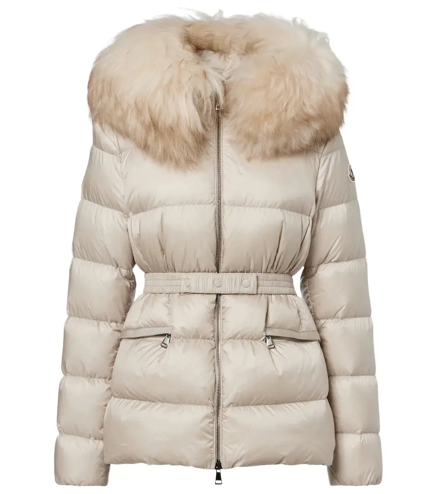 Moncler Boed shearling-trimmed down jacket | Image 1 Moncler Boed shearling-trimmed down jacket | Image 1