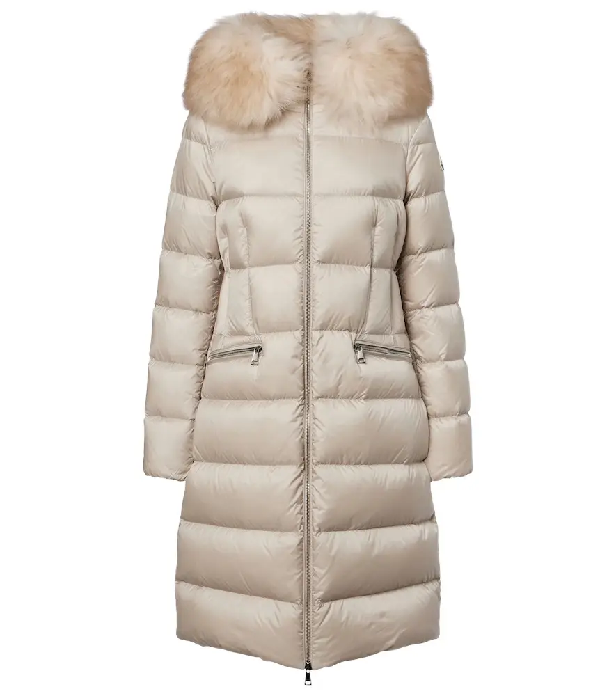 Moncler Boedic shearling-trimmed down coat | Image 1 Moncler Boedic shearling-trimmed down coat | Image 1