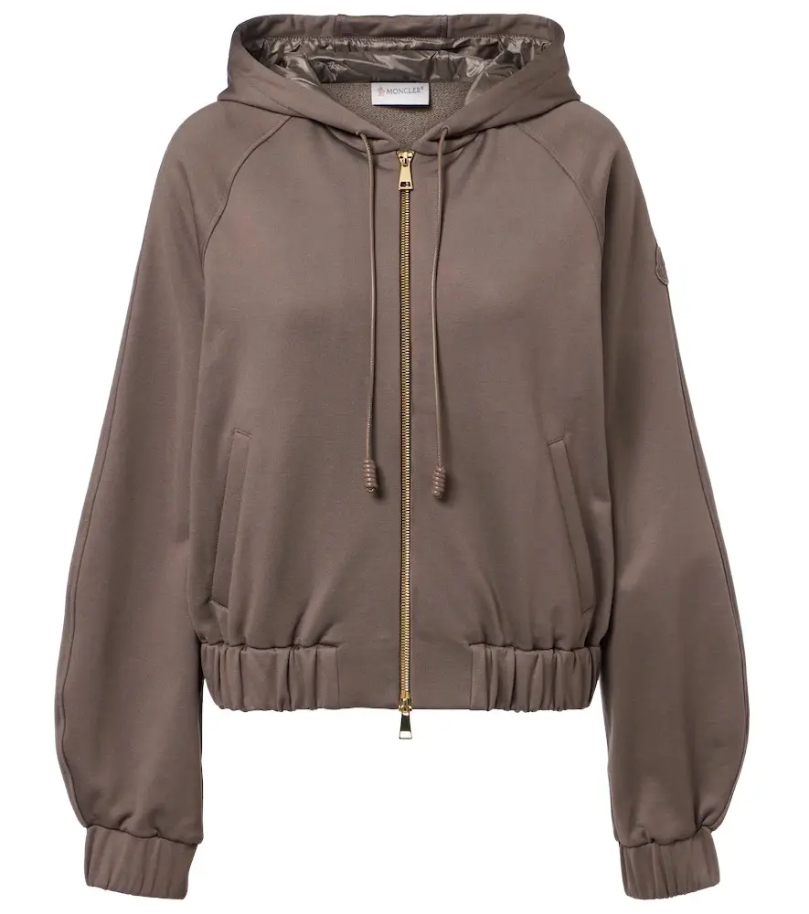 Moncler Jersey zip-up hoodie | Image 1 Moncler Jersey zip-up hoodie | Image 1