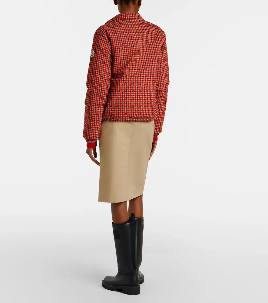 Moncler Belted cotton pencil skirt | Thumbnail 4