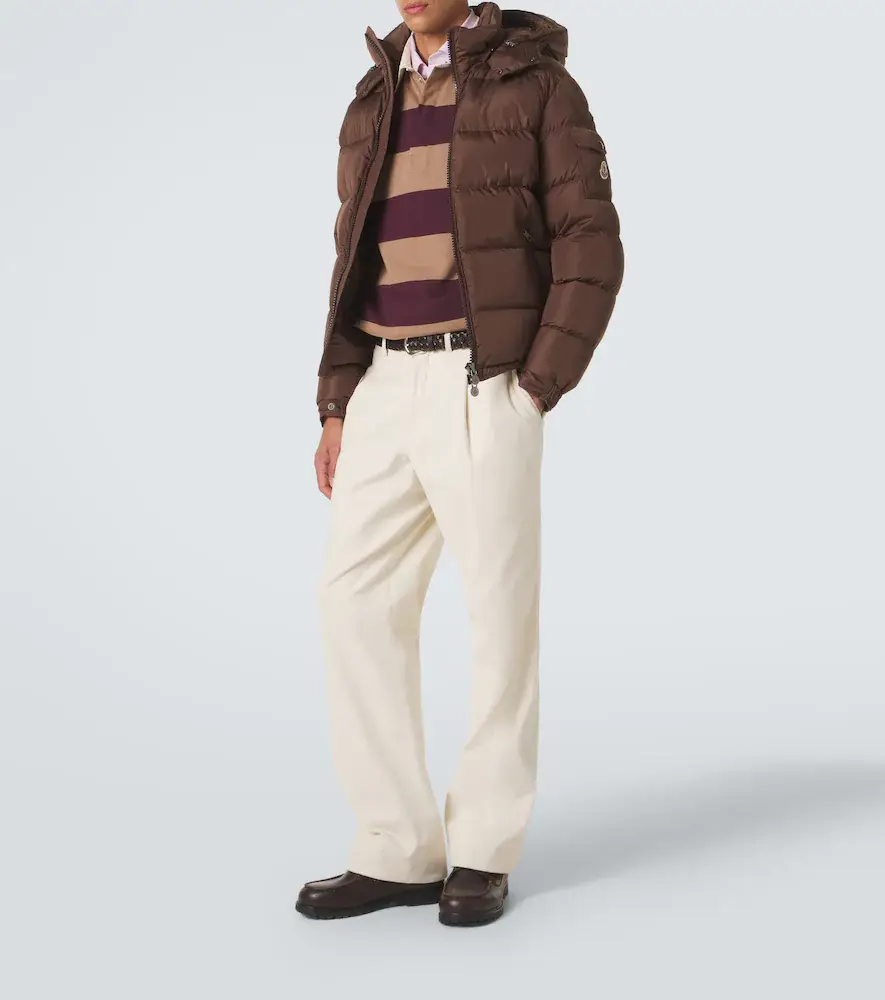 Moncler Striped cotton piqué polo shirt | Thumbnail 4 Moncler Striped cotton piqué polo shirt | Thumbnail 4