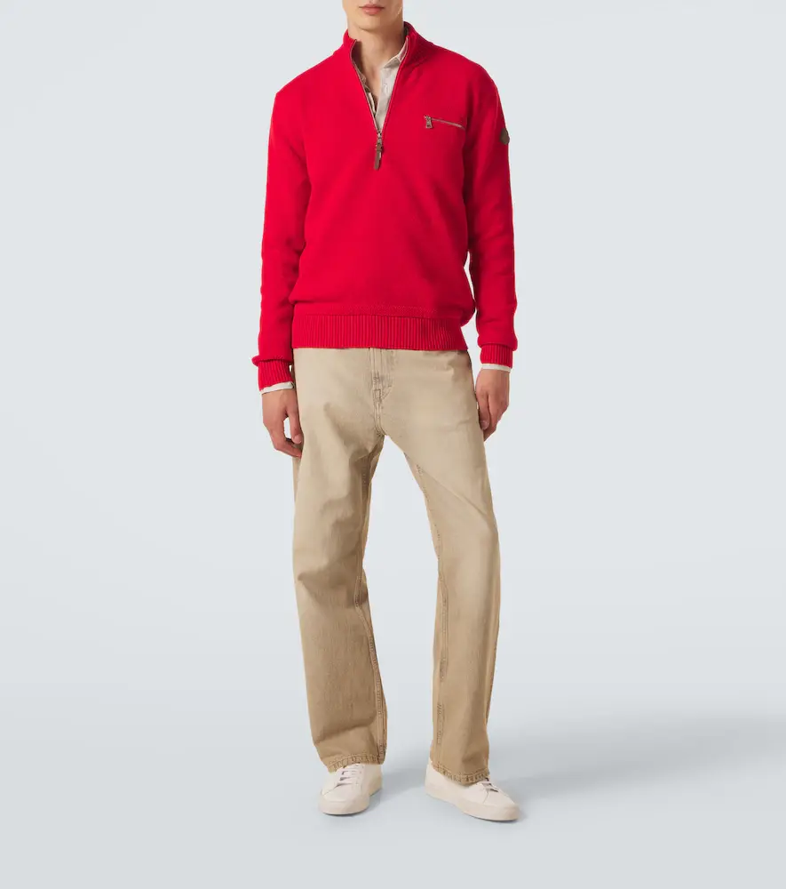 Moncler Wool and cashmere half-zip sweater | Thumbnail 4 Moncler Wool and cashmere half-zip sweater | Thumbnail 4