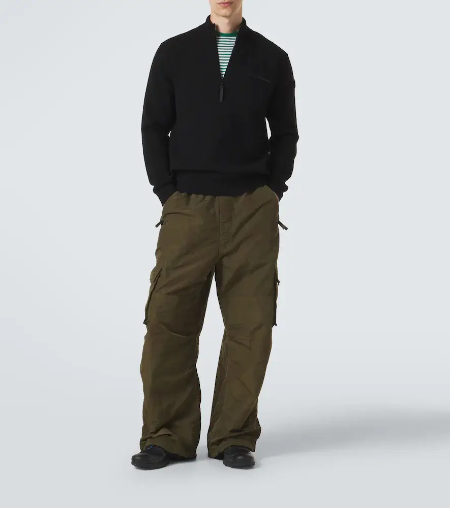 Moncler Wool and cashmere half-zip sweater | Thumbnail 4