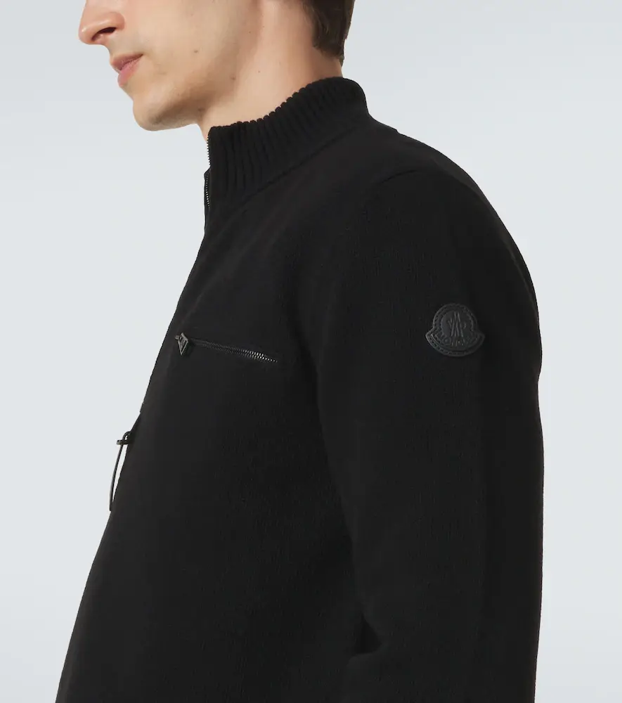 Moncler Wool and cashmere half-zip sweater | Thumbnail 5