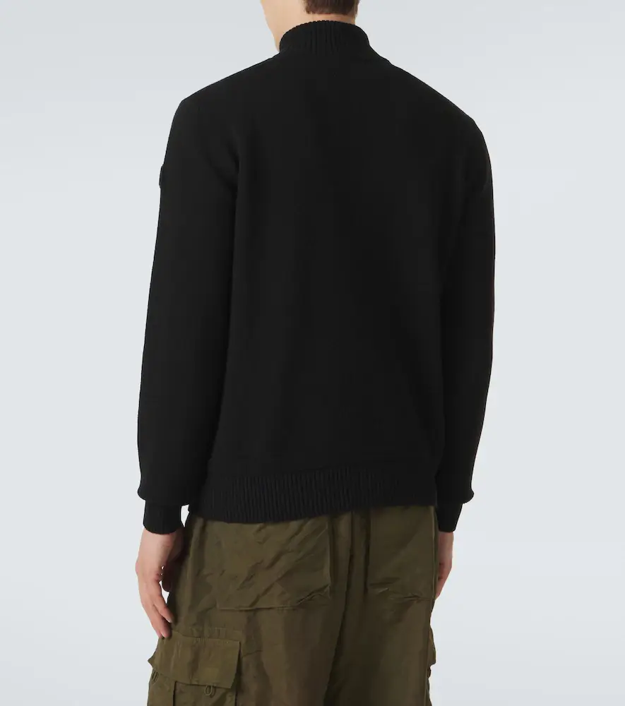 Moncler Wool and cashmere half-zip sweater | Thumbnail 6