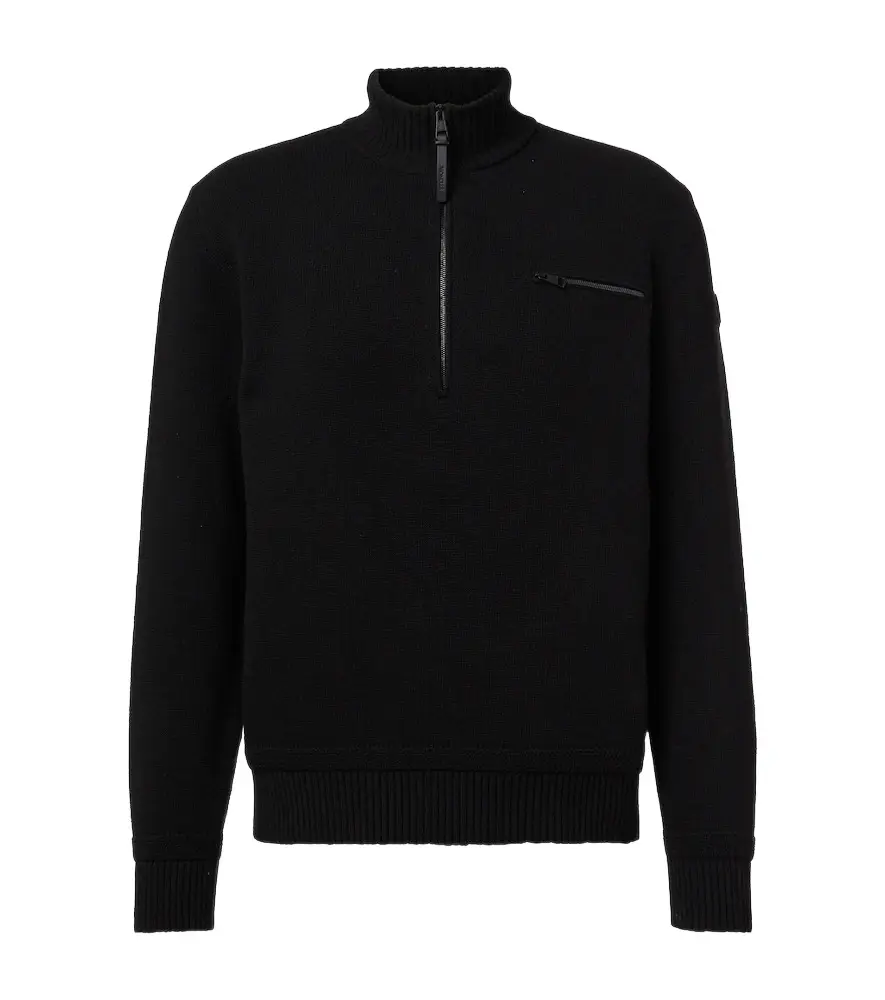 Moncler Wool and cashmere half-zip sweater | Image 1 Moncler Wool and cashmere half-zip sweater | Image 1