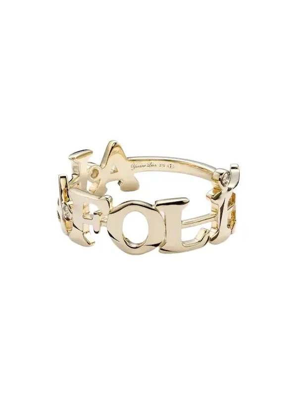 Yvonne Léon À La Folie 9kt gold ring with diamonds Yvonne Léon À La Folie 9kt gold ring with diamonds
