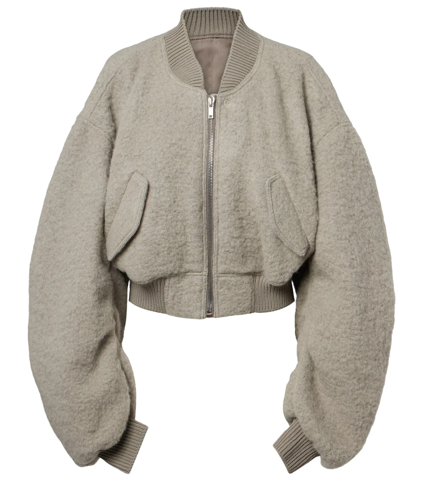 Secchia alpaca and wool-blend bomber jacket