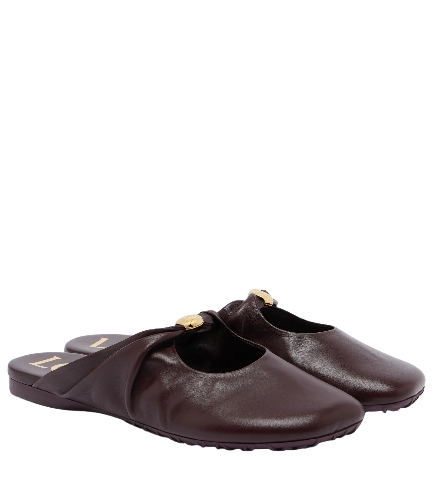 Loewe Pebble Soft leather mules
