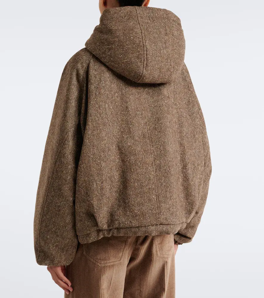 Brunello Cucinelli Hooded wool-blend down jacket | Thumbnail 4 Brunello Cucinelli Hooded wool-blend down jacket | Thumbnail 4