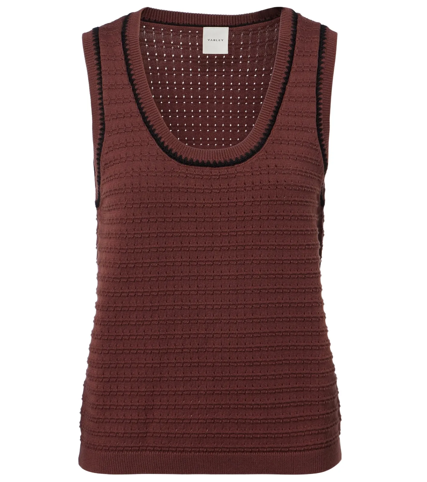 Gideon pointelle cotton tank top