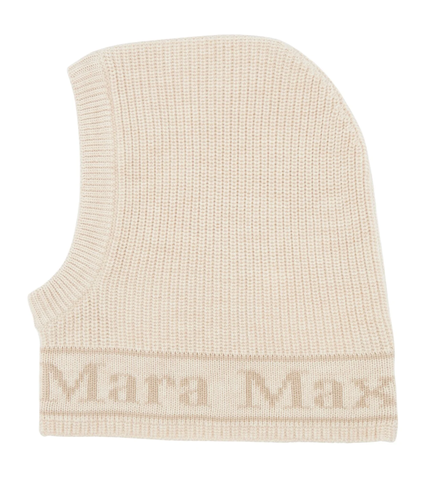 Logo intarsia wool balaclava Logo intarsia wool balaclava